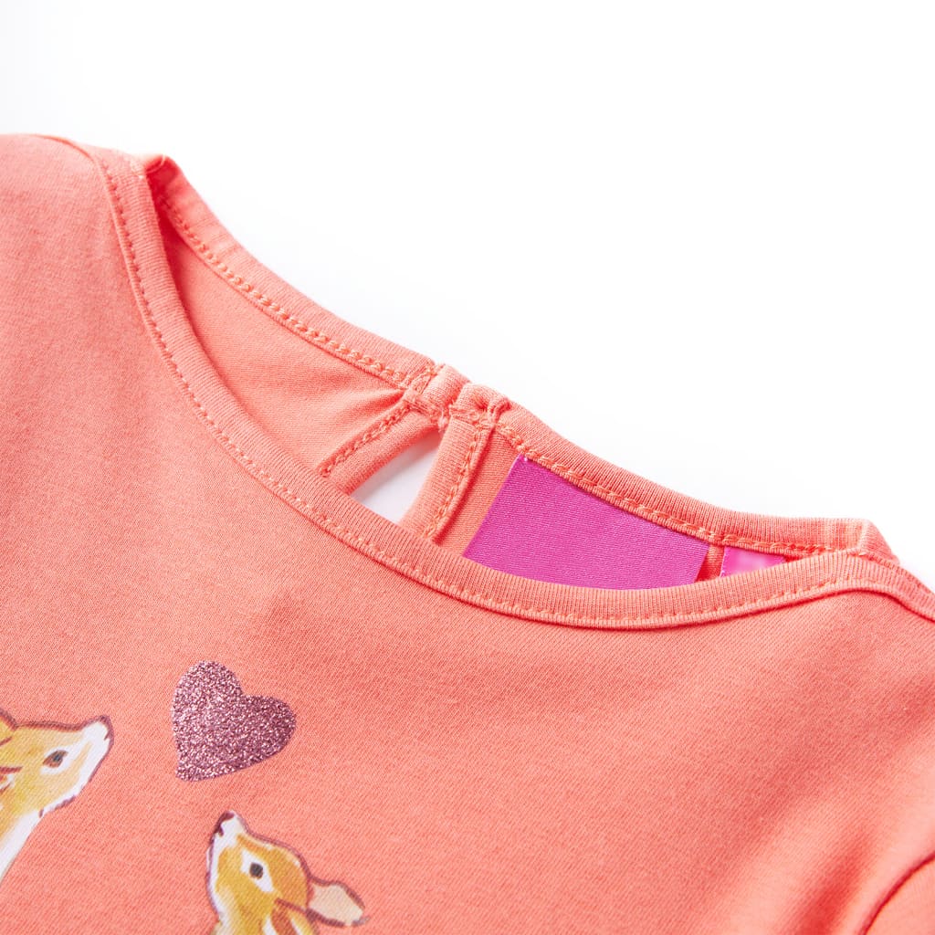 VidaXL Chemise enfant à manches longues 140 corail