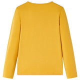 VidaXL Chemise enfant à manches longues 92 ocre foncé