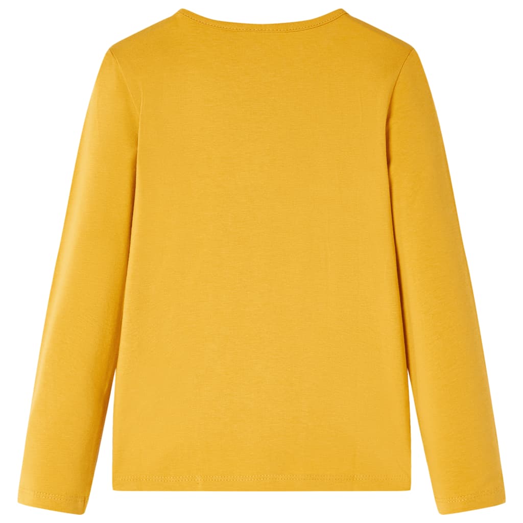 VidaXL Chemise enfant à manches longues 116 ocre foncé