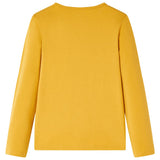 VidaXL Chemise enfant à manches longues 116 ocre foncé