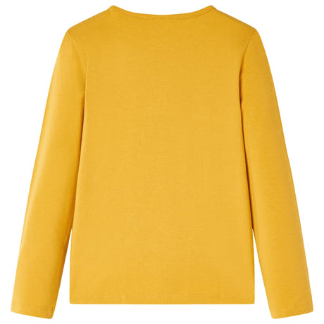 VidaXL Chemise enfant à manches longues 116 ocre foncé