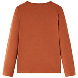 VidaXL Chemise enfant à manches longues 92 couleur cognac