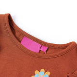 VidaXL Chemise enfant à manches longues 92 couleur cognac