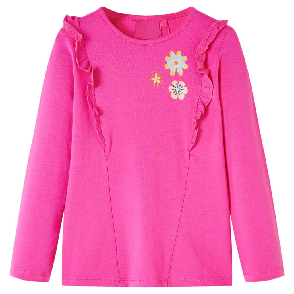 VidaXL Chemise enfant à manches longues 116 rose foncé