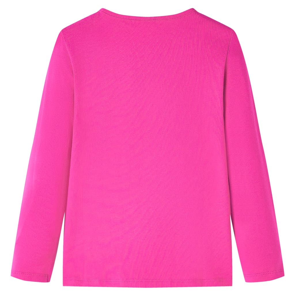 VidaXL Chemise enfant à manches longues 128 rose foncé