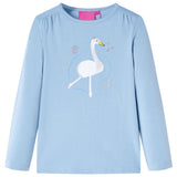 VidaXL Chemise enfant à manches longues 92 bleu clair