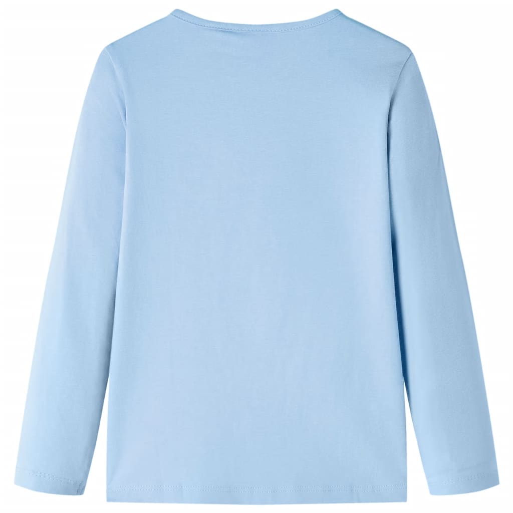 VidaXL Chemise enfant à manches longues 92 bleu clair