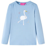 VidaXL Chemise enfant à manches longues 104 bleu clair