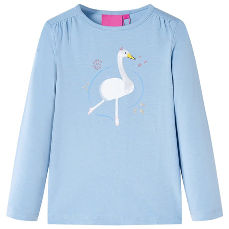 VidaXL Chemise enfant à manches longues 104 bleu clair
