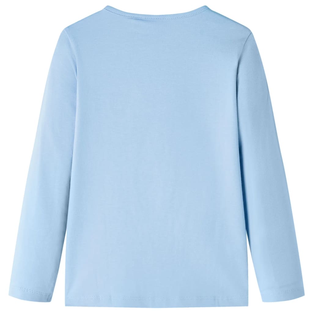 VidaXL Chemise enfant à manches longues 104 bleu clair