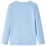 VidaXL Chemise enfant à manches longues 140 bleu clair