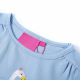 VidaXL Chemise enfant à manches longues 140 bleu clair