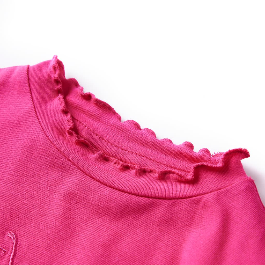 VidaXL Chemise enfant à manches longues 116 rose vif