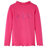 VidaXL Chemise enfant à manches longues 128 rose vif