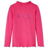 VidaXL Chemise enfant à manches longues 140 rose vif