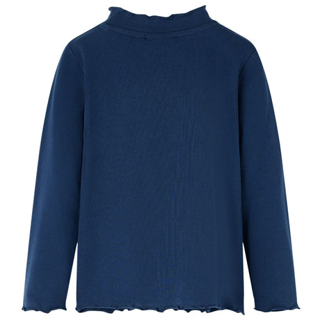 VidaXL Chemise enfant manches longues 104 bleu marine