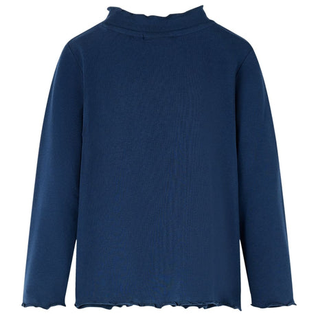 VidaXL Chemise enfant manches longues 128 bleu marine