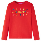 VidaXL Chemise enfant à manches longues 92 rouge