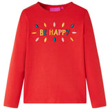 VidaXL Chemise enfant à manches longues 116 rouge