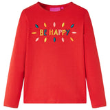 VidaXL Chemise enfant à manches longues 128 rouge