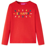 VidaXL Chemise enfant à manches longues 140 rouge