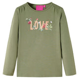 VidaXL Chemise enfant à manches longues 92 kaki