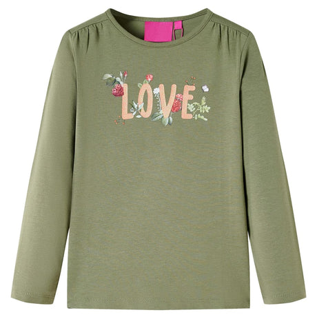 VidaXL Chemise enfant à manches longues 104 kaki
