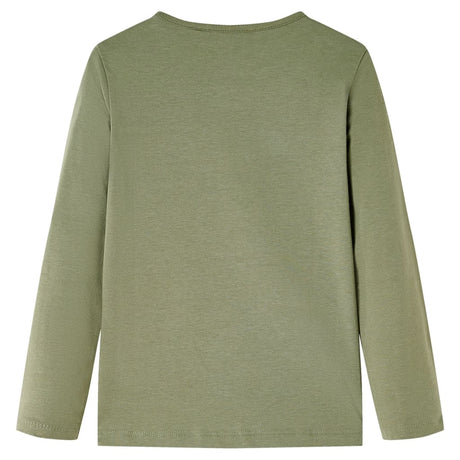 VidaXL Chemise enfant à manches longues 104 kaki