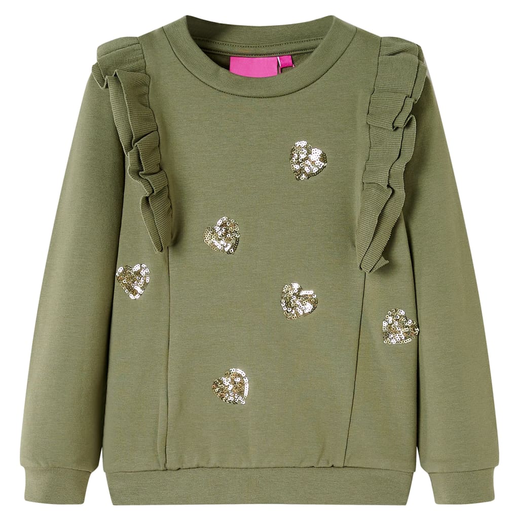 VidaXL Pull enfant 140 kaki