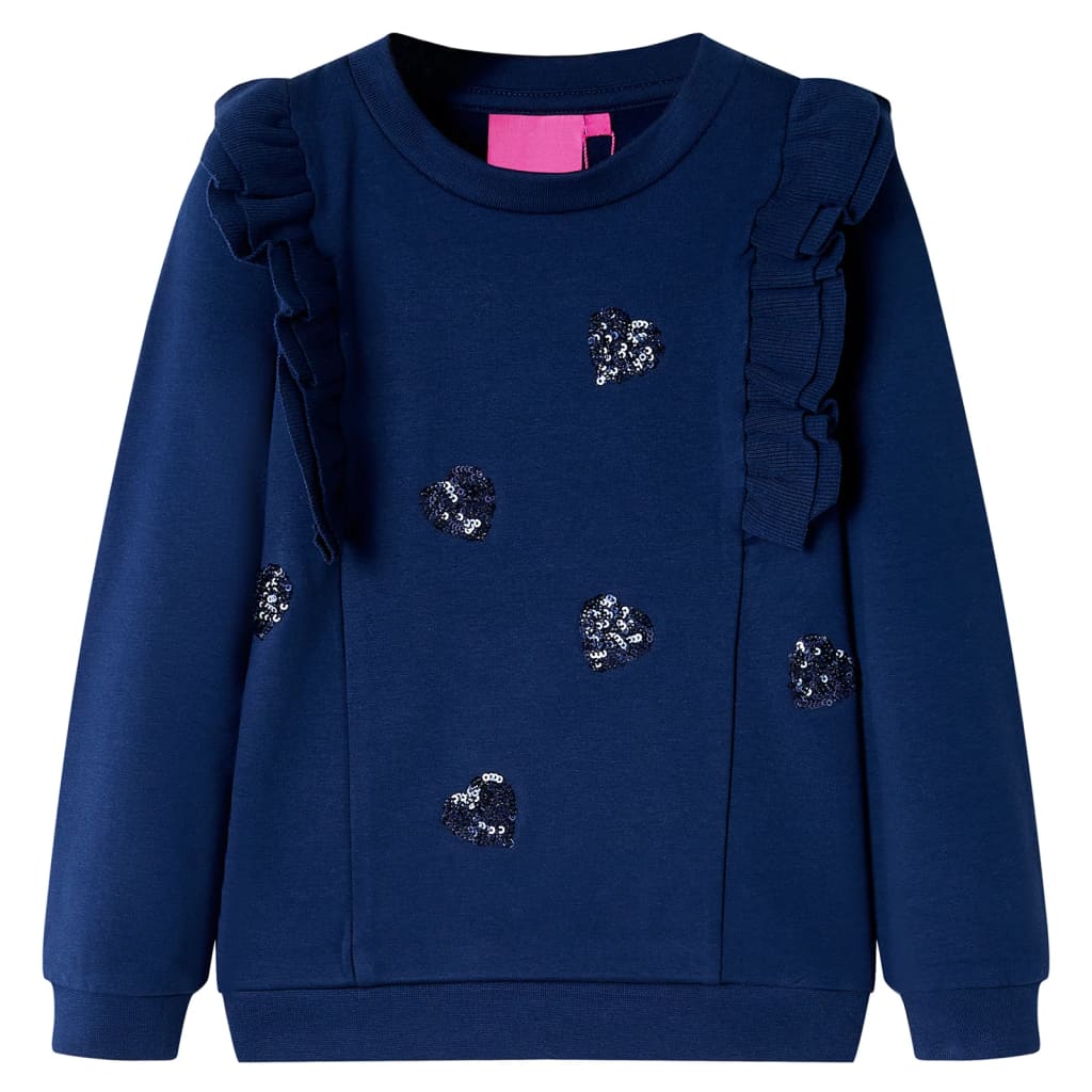 VidaXL Pull enfant 116 bleu marine