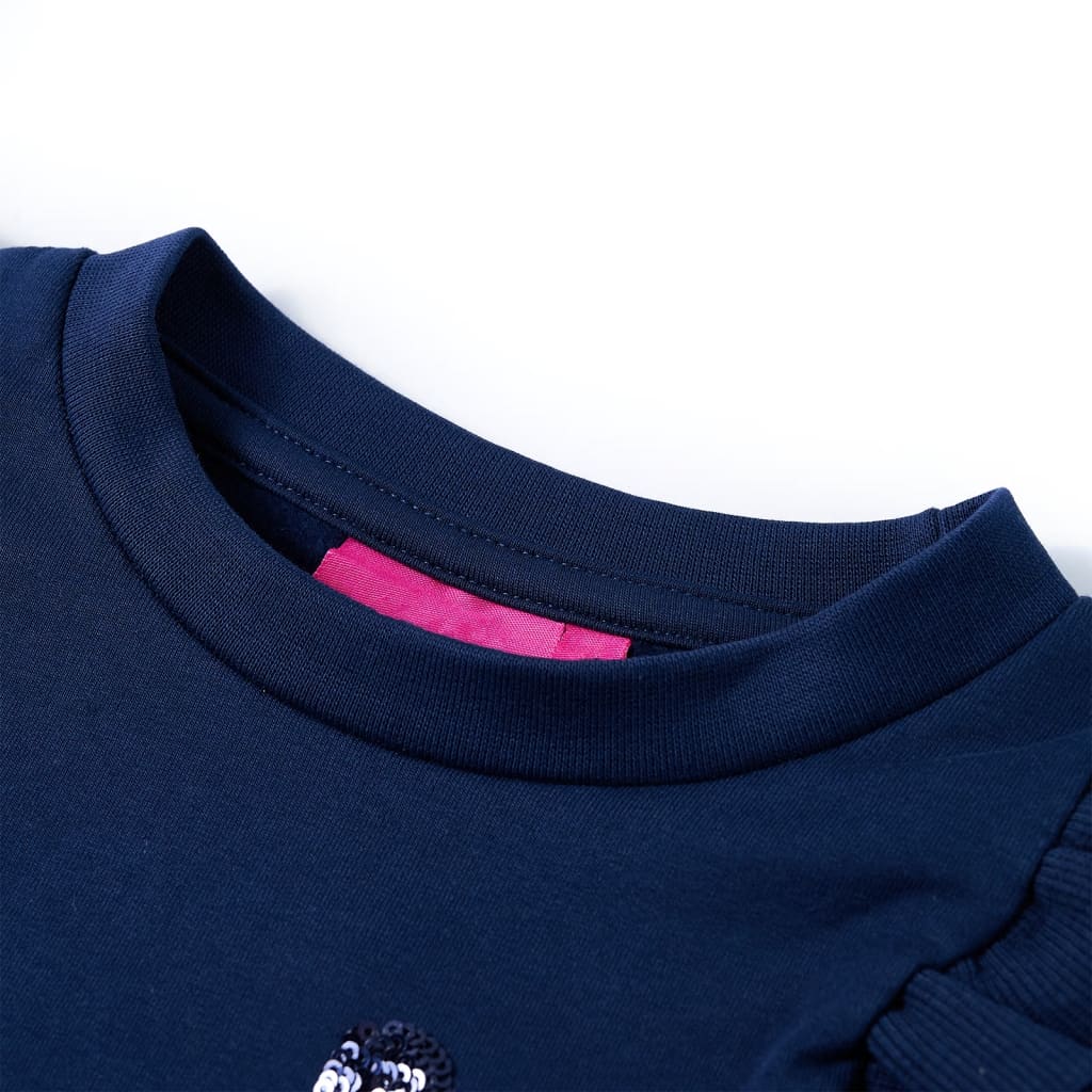 VidaXL Pull enfant 116 bleu marine