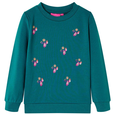 VidaXL Pull enfant 116 vert foncé