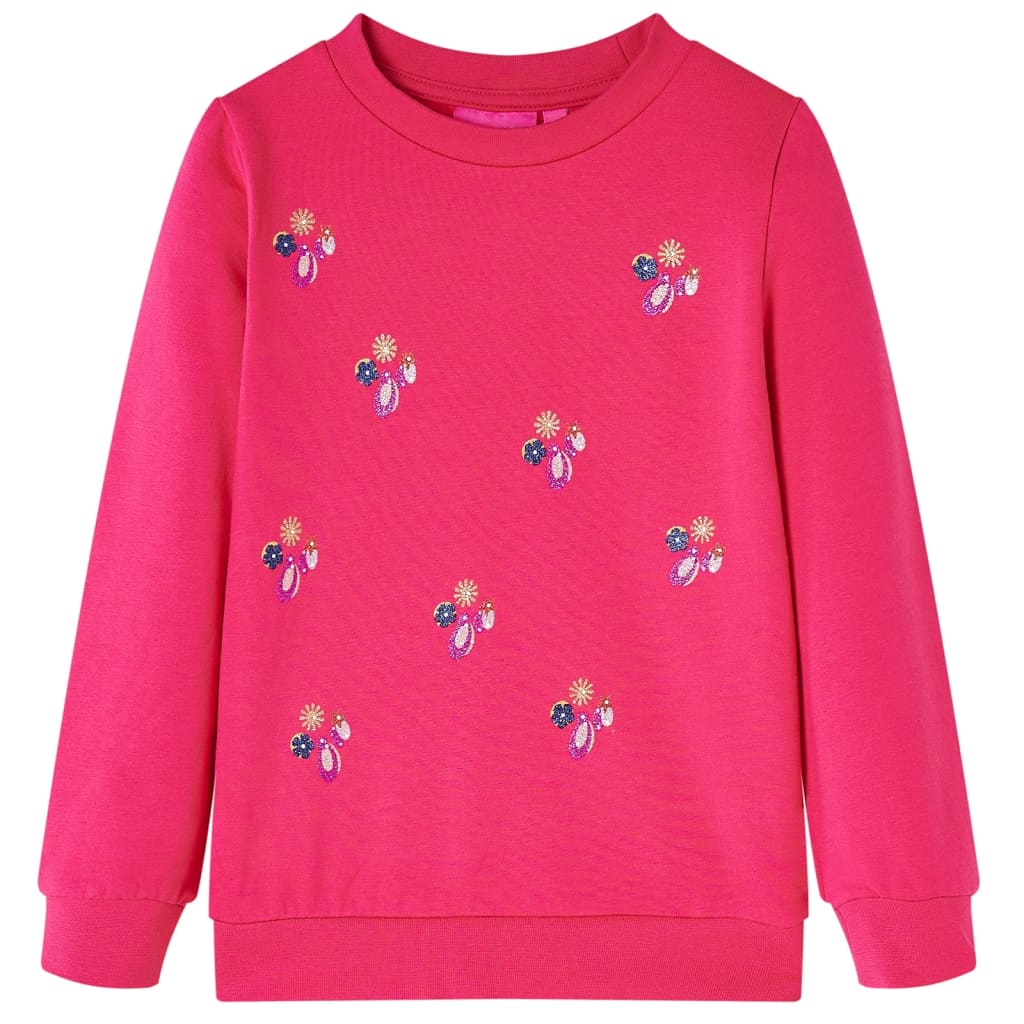 VidaXL Pull enfant 116 rose vif