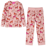 VidaXL Pyjama enfant à manches longues 92 rose clair