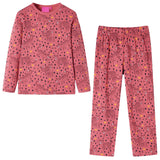 VidaXL Pyjama enfant à manches longues 128 vieux rose