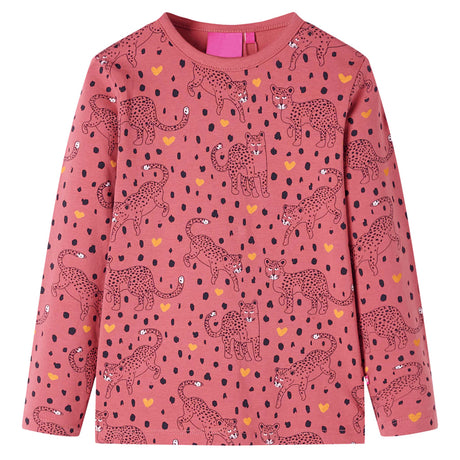 VidaXL Pyjama enfant à manches longues 128 vieux rose
