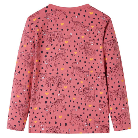 VidaXL Pyjama enfant à manches longues 128 vieux rose