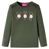 VidaXL Chemise enfant à manches longues 92 kaki