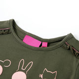 VidaXL Chemise enfant à manches longues 128 kaki