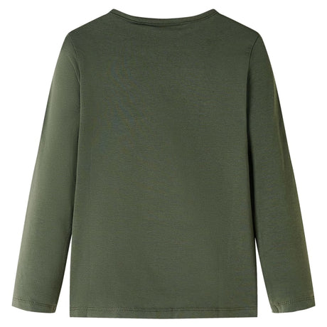 VidaXL Chemise enfant à manches longues 140 kaki