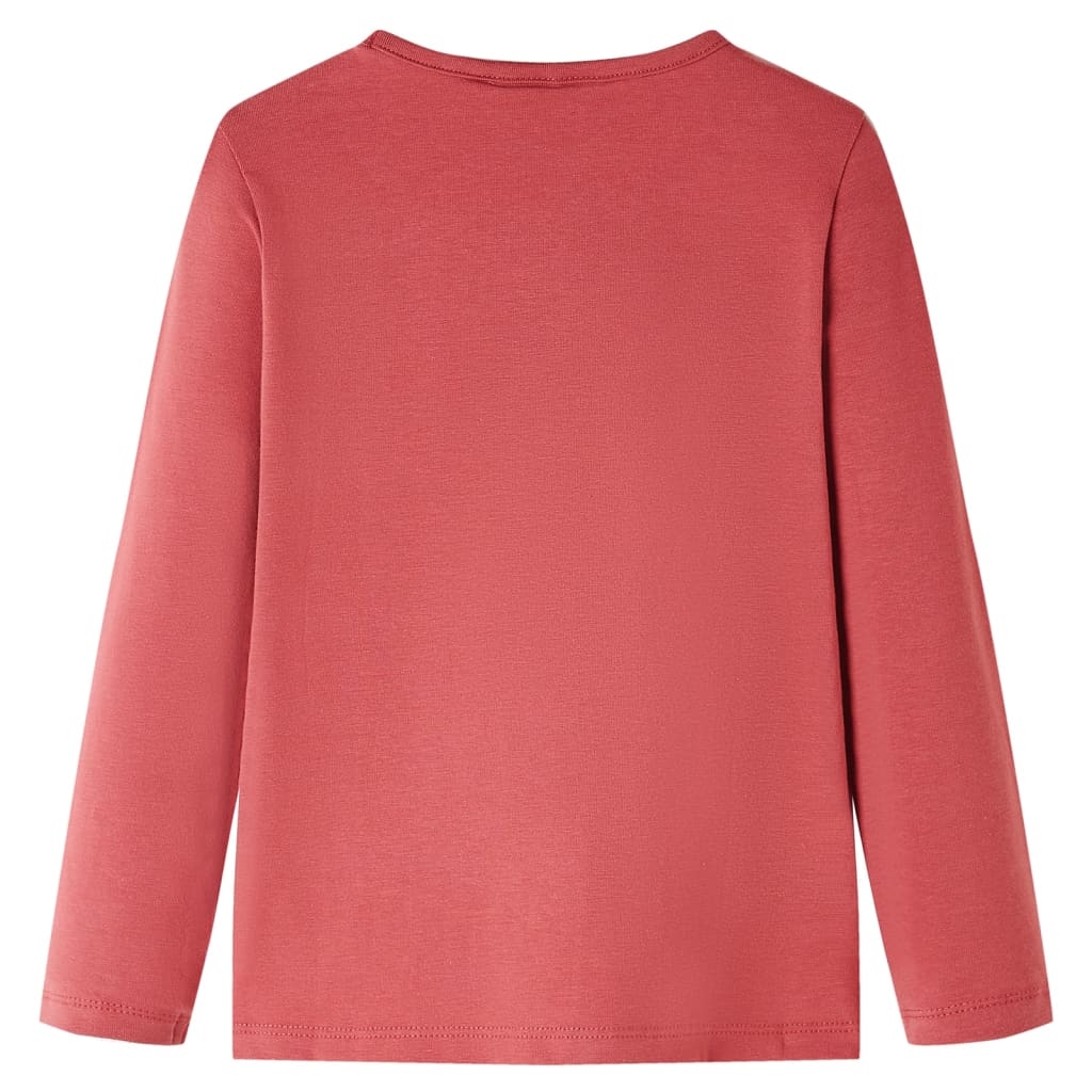 VidaXL Chemise enfant à manches longues 92 rose marron