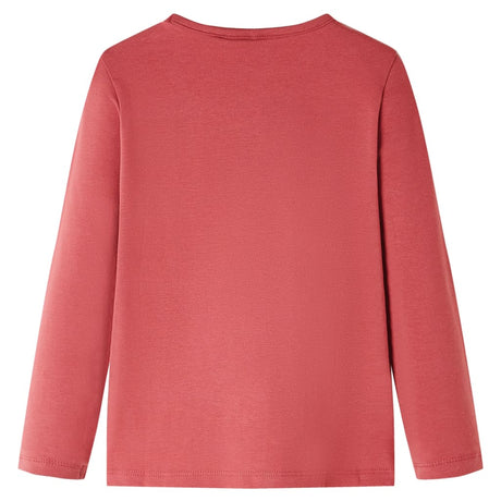 VidaXL Chemise enfant à manches longues 104 rose marron