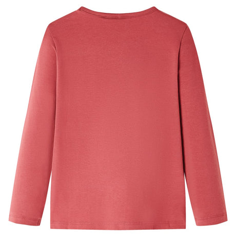 VidaXL Chemise enfant à manches longues 116 rose marron