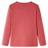 VidaXL Chemise enfant à manches longues 140 rose marron