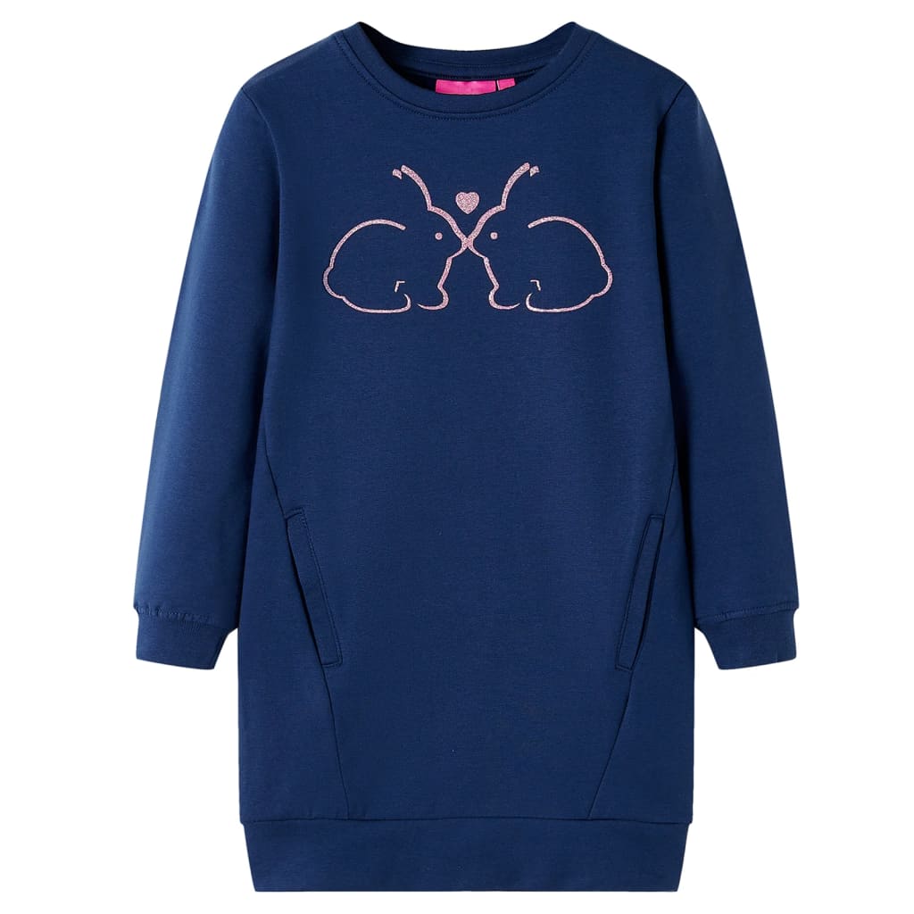 VidaXL Robe enfant 116 bleu marine