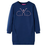 VidaXL Robe enfant 116 bleu marine