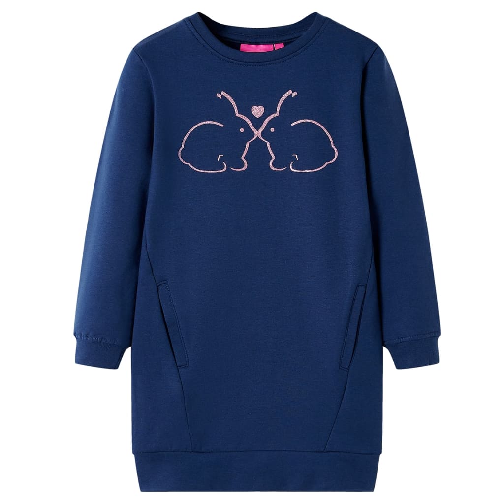 VidaXL Robe enfant 140 bleu marine