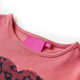 VidaXL Chemise enfant à manches longues 128 vieux rose