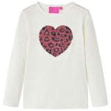 VidaXL Chemise enfant à manches longues 116 écru