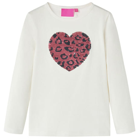 VidaXL Chemise enfant à manches longues 116 écru